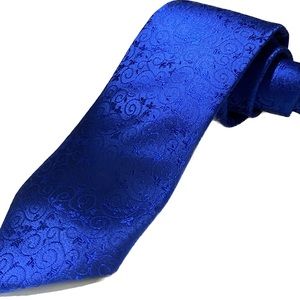 Sean John Tie Vine Blue Tone on Tone 100% Silk